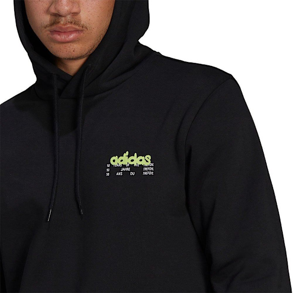 Sweatshirts Adidas Graphics Behind The Trefoil Hoodie Sort 182 - 187 cm/XL