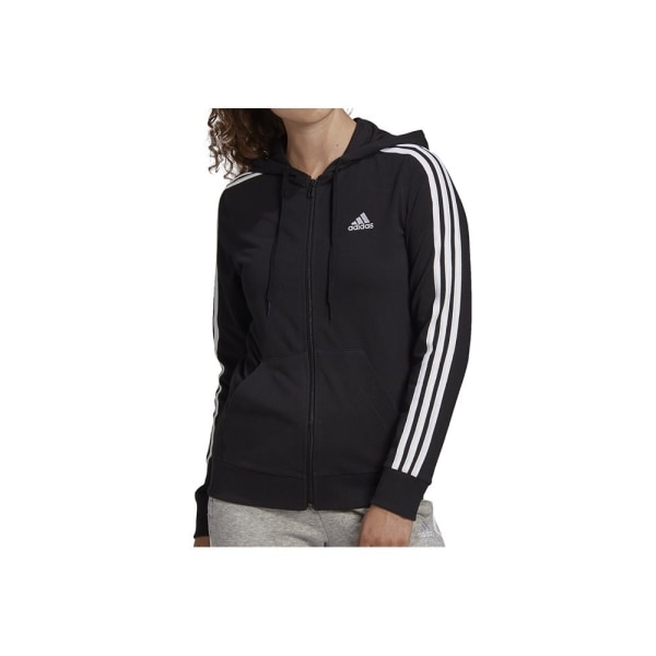 Sweatshirts Adidas W 3STRIPES SJ FZ HD Svarta 164 - 169 cm/M