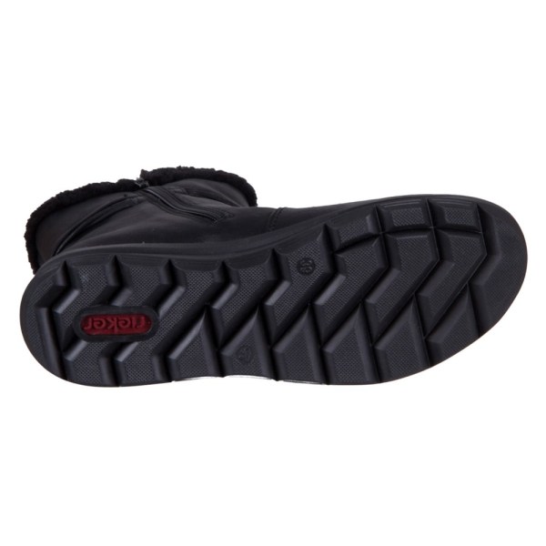 Sko Rieker Schwarz Kuwait Rabbit Sort 38