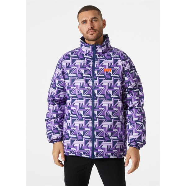 Jackor Helly Hansen Dwustronna Yu 23 Reversible Puffer Blå,Lila 173 - 179 cm/M