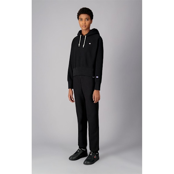 Sweatshirts Champion Wmns Reverse Weave Cropped Hoodie Sort 163 - 167 cm/S