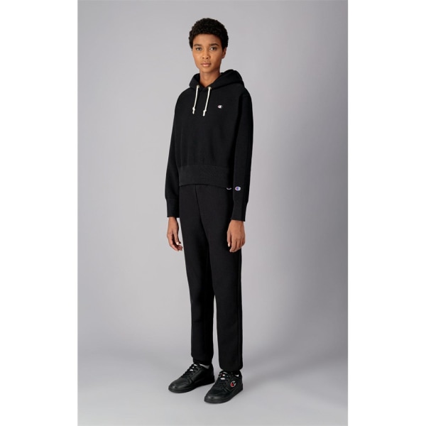 Sweatshirts Champion Wmns Reverse Weave Cropped Hoodie Sort 168 - 172 cm/M