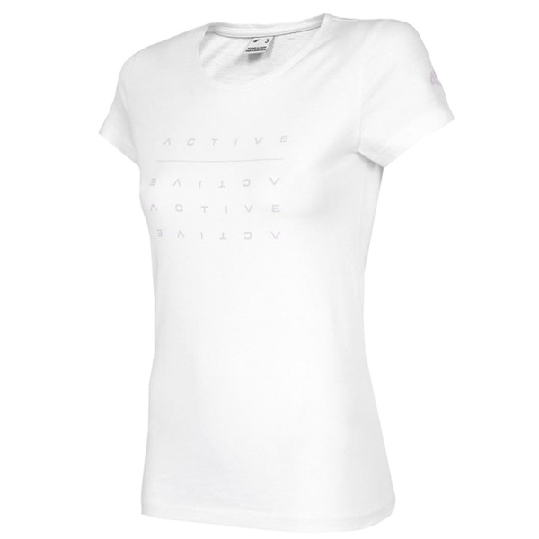 T-paidat 4F TSD013 Valkoiset 174 - 177 cm/XXL