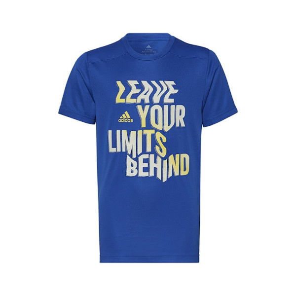 T-shirts Adidas Hiit Slog JR Blå 93 - 98 cm/2 - 3 år