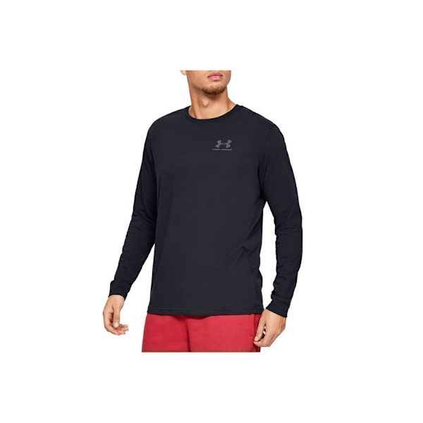 T-paidat Under Armour Sportstyle Left Chest LS Mustat 193 - 197 cm/XXL