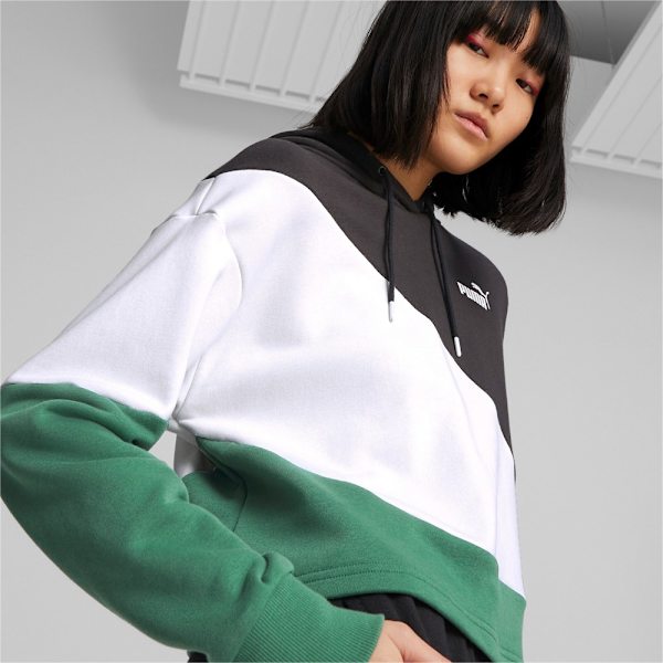 Sweatshirts Puma Power Cat Hoodie Vit,Svarta,Gröna 182 - 187 cm/XL