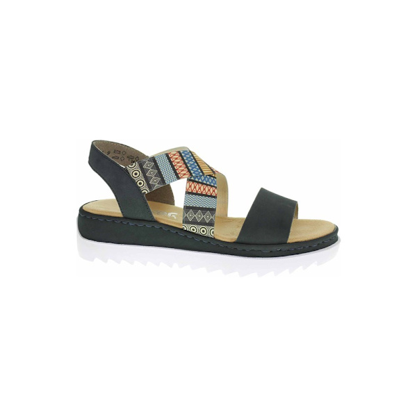 Sandaler Rieker V44G814 Grafit,Gråa,Blå 41