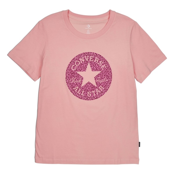 T-shirts Converse Chuck Taylor All Star Leopard Patch Tee Pink 168 - 172 cm/M