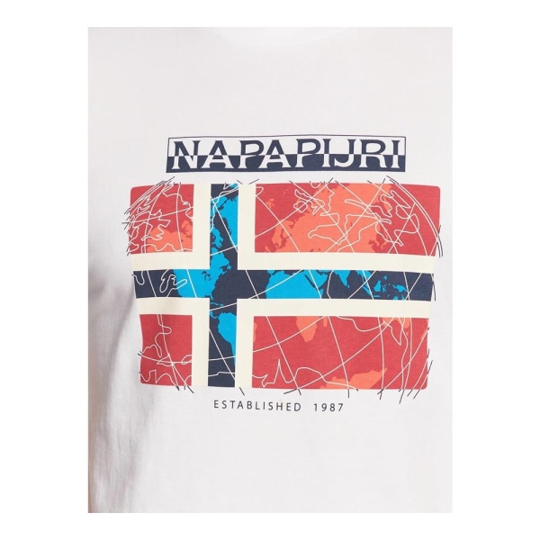 T-paidat Napapijri Sguiro Valkoiset 188 - 192 cm/XL