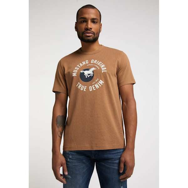 T-shirts Mustang Alexia C Print Brun 170 - 175 cm/M