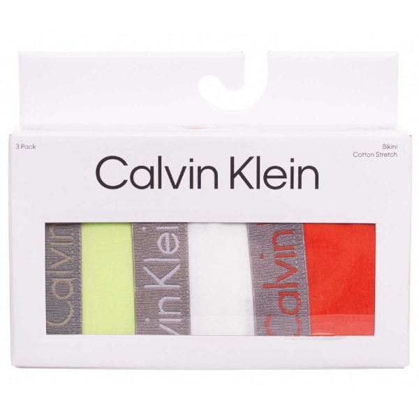 Majtki Calvin Klein 3PACK Beesit,Punainen,Keltaiset XS