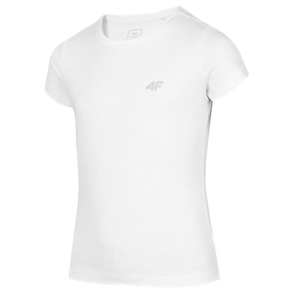 T-shirts 4F JTSD001 Hvid 146 - 151 cm