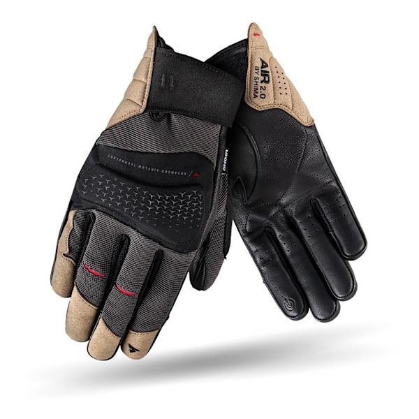Handskar Shima Air 20 Svarta,Beige L/21,6-22,9 cm