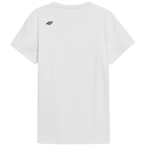 T-paidat 4F SS23TTSHM53610S Valkoiset 185 - 188 cm/XXL