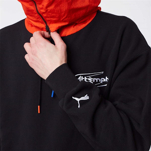 Puserot je Fleecet Puma X Attempt Hoodie Mustat,Oranssin väriset 176 - 181 cm/M