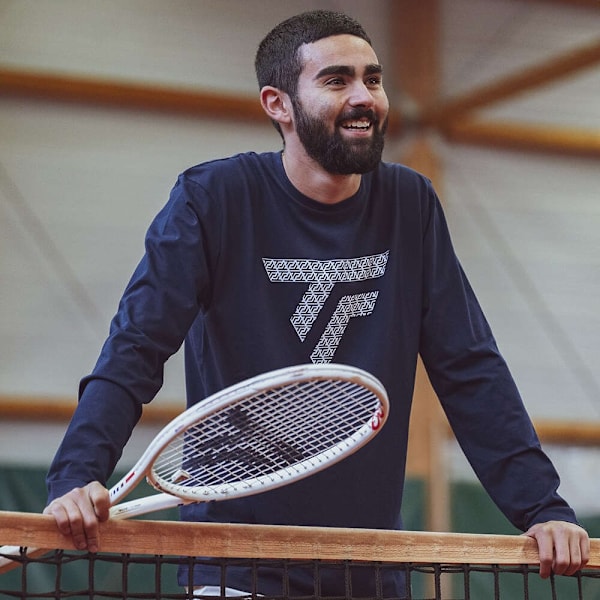 T-paidat Tecnifibre Training Tee Longsleeves Tummansininen 188 - 192 cm/XL