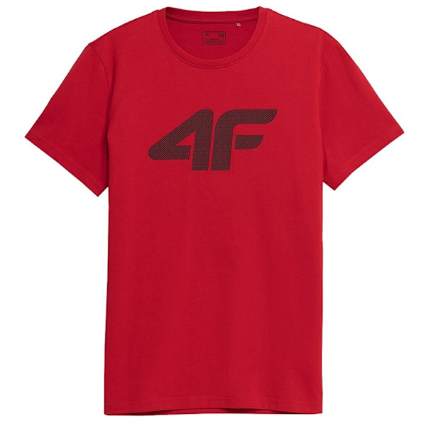 T-shirts 4F SS23TTSHM537CZERWONY Rød 176 - 179 cm/M