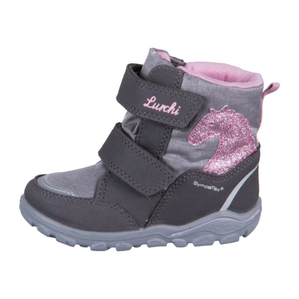 Snowboots Lurchi Kalea Grey Pink Textil Grå,Pink 25