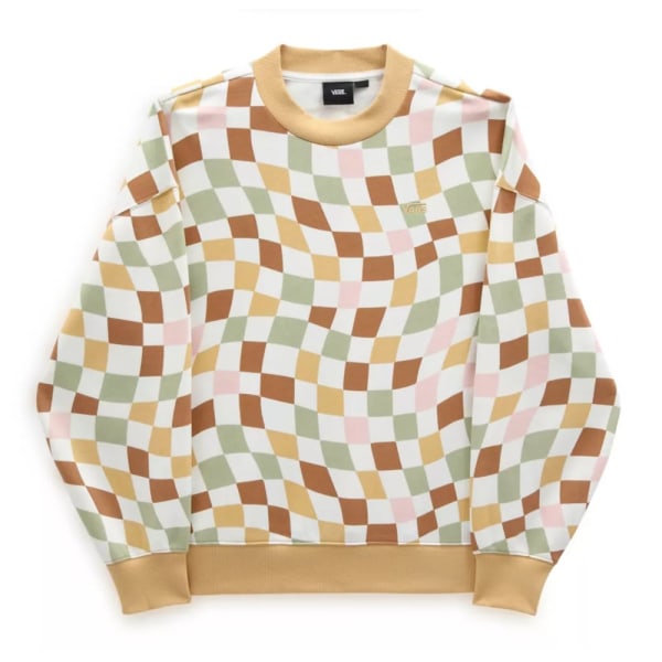 Sweatshirts Vans Club Slouchy Crew Grøn,Beige,Hvid 168 - 172 cm/M