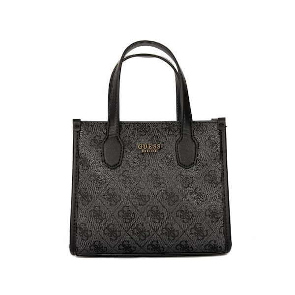 Käsilaukut Guess Silvana Mini Tote Mustat,Grafiitin väriset
