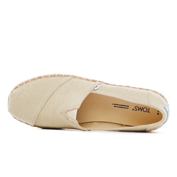 Espadriller Toms Heavy Alpargata Creme 40