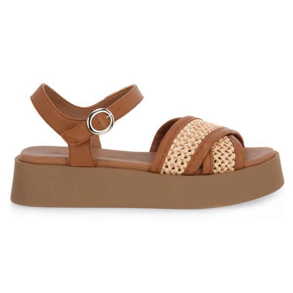 Sandaalit Frau Rafia Macrame Ecru Ruskeat 36