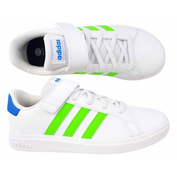 Puolikengät Adidas Grand Court 20 EL Valkoiset 33.5