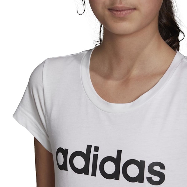 T-shirts Adidas Linear Hvid 135 - 140 cm/S