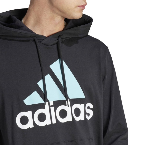 Puserot je Fleecet Adidas Essentials Logo Mustat 188 - 193 cm/XXL