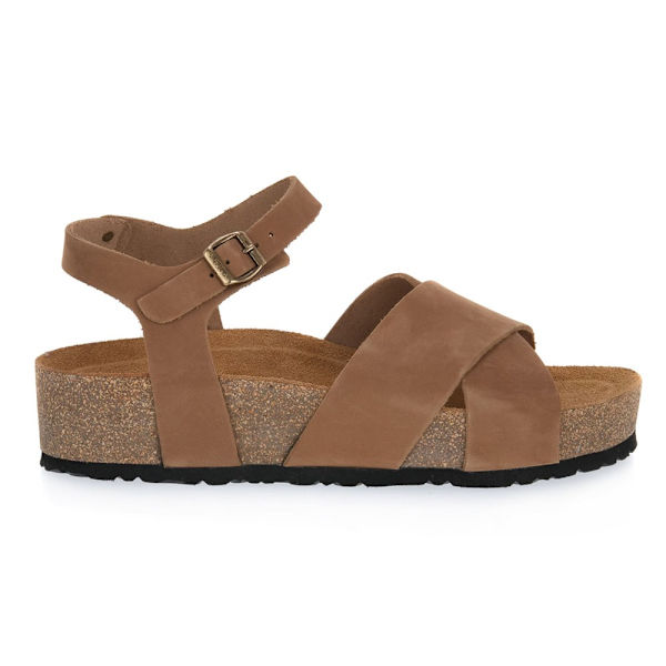 Sandaler Frau Nabuk Sabbia Brun 37