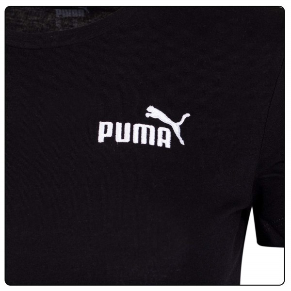 Shirts Puma Essentials Embroidery Tee Svarta 158 - 163 cm/XS