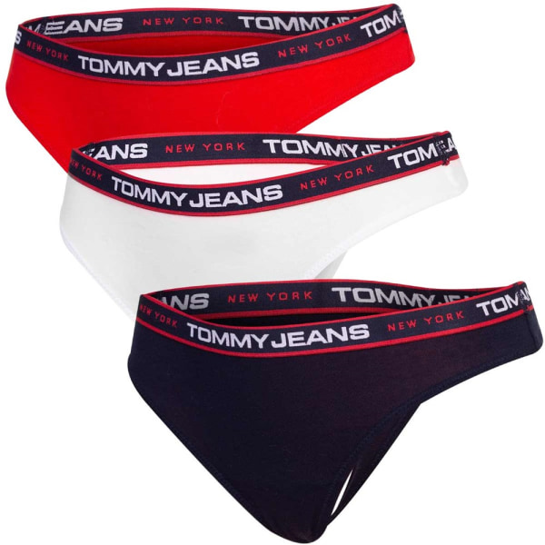 Majtki Tommy Hilfiger UW0UW047090WE Röda,Vit,Svarta XS