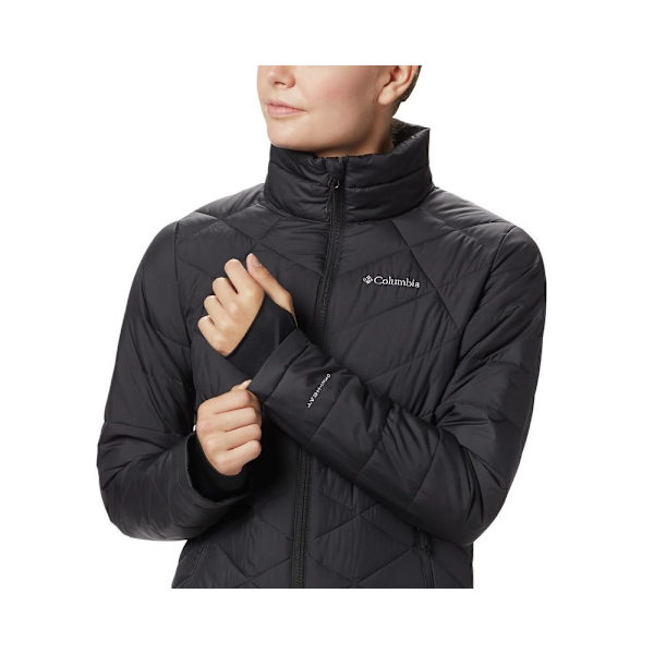 takki Columbia Heavenly Mustat 164 - 169 cm/M