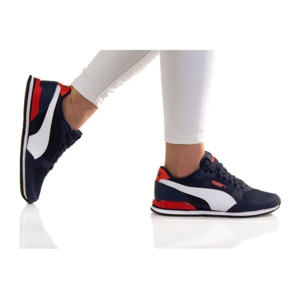 Sneakers low Puma ST Runner V3 Mesh JR Hvid,Flåde,Rød 38