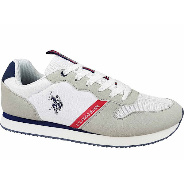 Sneakers low U.S. Polo Assn NOBIL009WHI Grå,Hvid 44