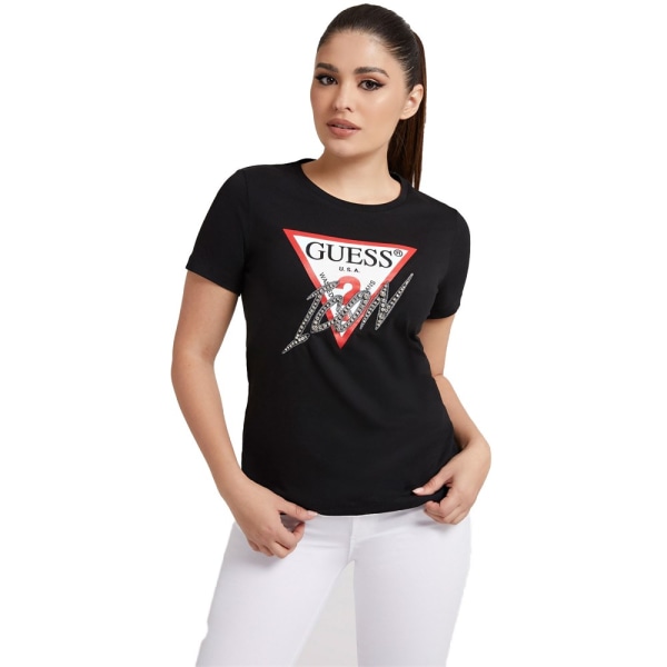 T-shirts Guess CN Icon Tee Sort 163 - 167 cm/S