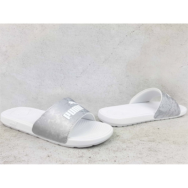 Tofflor Puma Cool Cat 20 Wns Silver,Vit 37