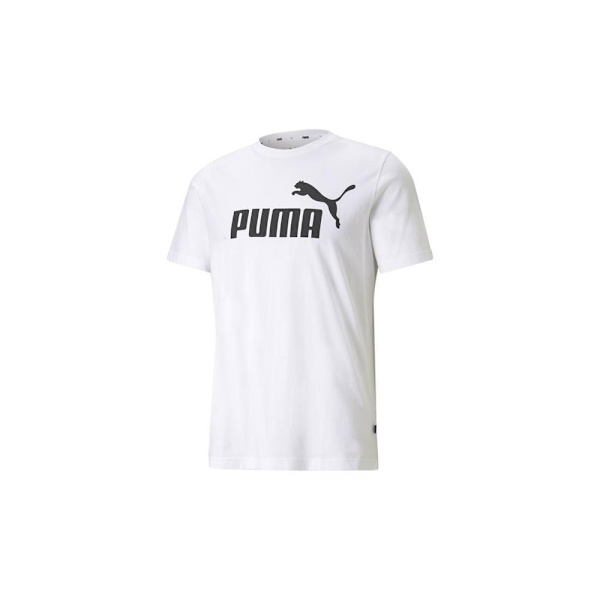 T-paidat Puma Ess Logo Tee Valkoiset 176 - 181 cm/M
