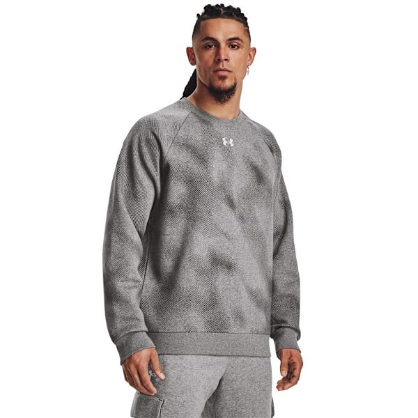 Puserot je Fleecet Under Armour Ua Rival Fleece Printed Crew Harmaat 173 - 177 cm/S