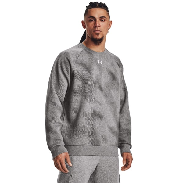 Puserot je Fleecet Under Armour Ua Rival Fleece Printed Crew Harmaat 188 - 192 cm/XL