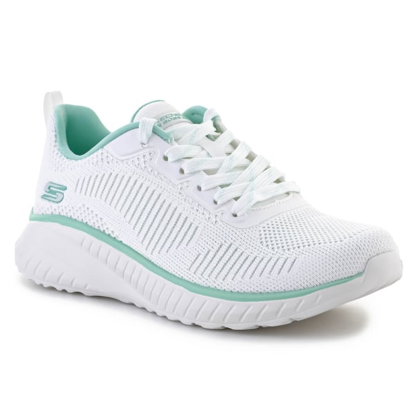 Sneakers low Skechers Bobs Squad Chaos Parallel Lines Hvid 41