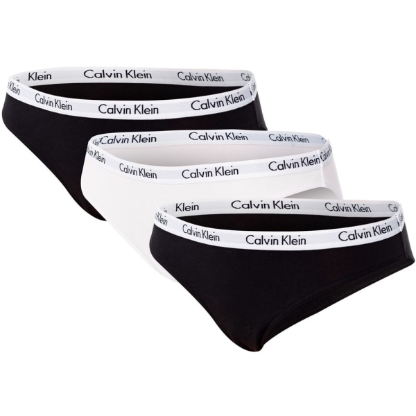 Majtki Calvin Klein Bikini 3P Mustat,Valkoiset XS