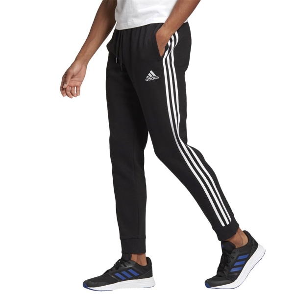 Housut Adidas 3STRIPES FT TE PT Mustat 170 - 175 cm/M