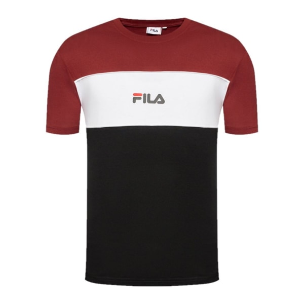 T-shirts Fila Anoki Blocked Tee Bordeaux,Sort 168 - 173 cm/S