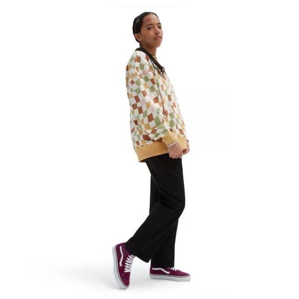 Puserot je Fleecet Vans Club Slouchy Crew Beesit,Valkoiset,Vihreät 168 - 172 cm/M