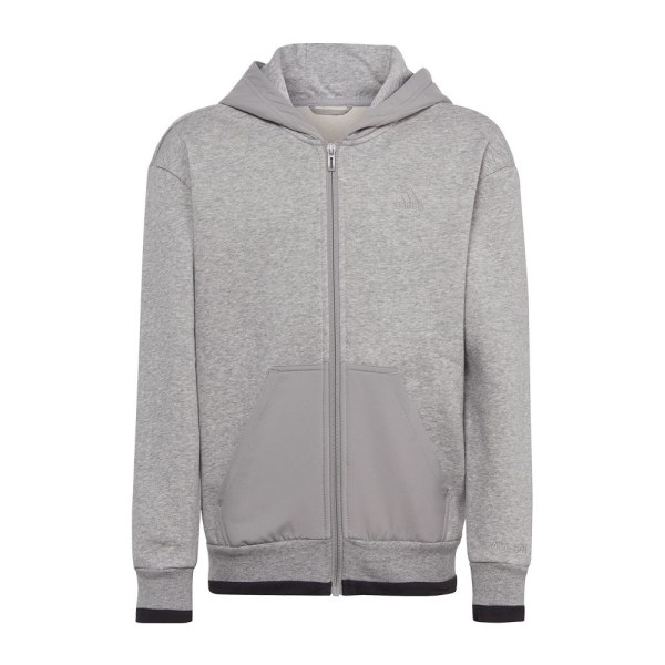 Sweatshirts Adidas Fleece Fullzip Hoody JR Gråa 147 - 152 cm/M