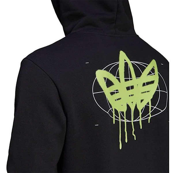Sweatshirts Adidas Graphics Behind The Trefoil Hoodie Sort 182 - 187 cm/XL