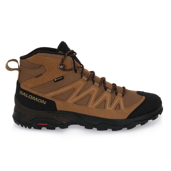 Sko Salomon X Ward Leather Mid Gtx Brun,Sort 44 2/3