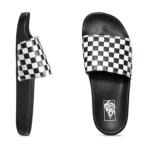 Tøffel Vans Checkerboard Hvid,Sort 38