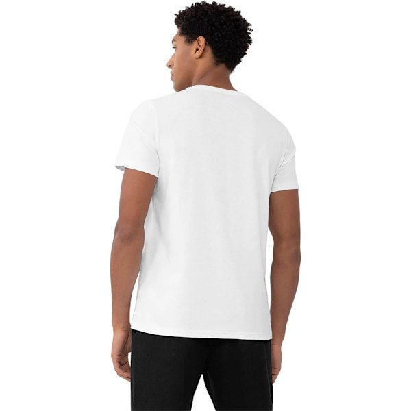 T-paidat 4F 4FAW23TTSHM095110S Valkoiset 182 - 185 cm/XL